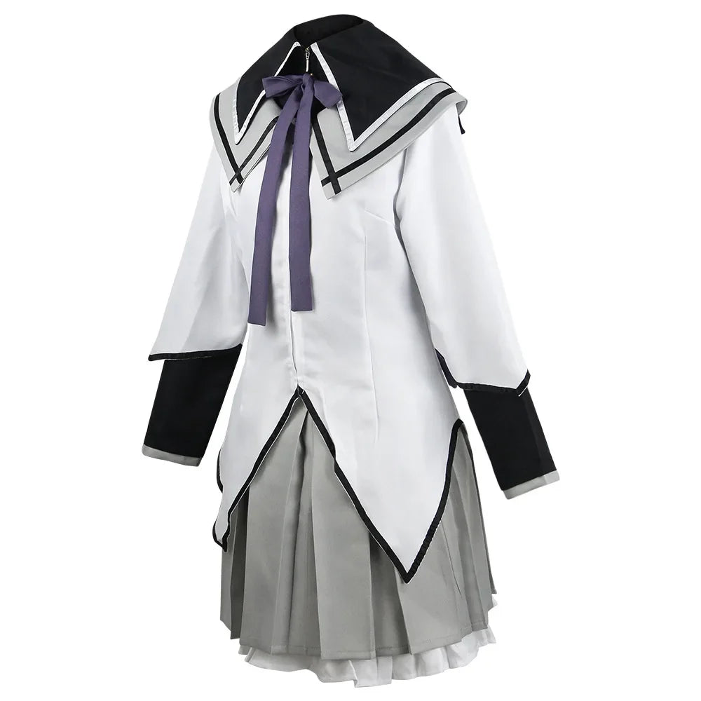 Akemi Homura Anime Cosplay Costume – Fighting Uniform Outfit