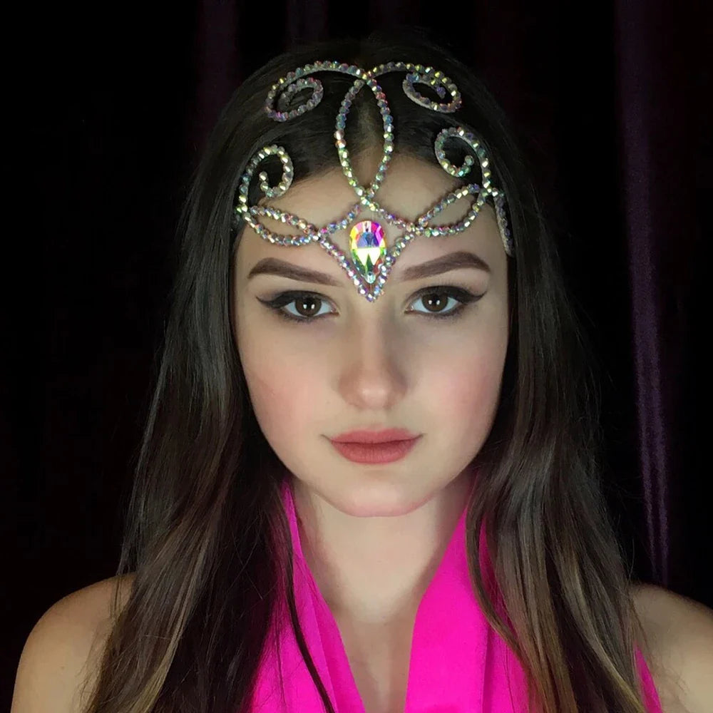 Rhinestone Drop Headpiece