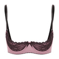 Lace Underwire Half-Cup Balconette Bra