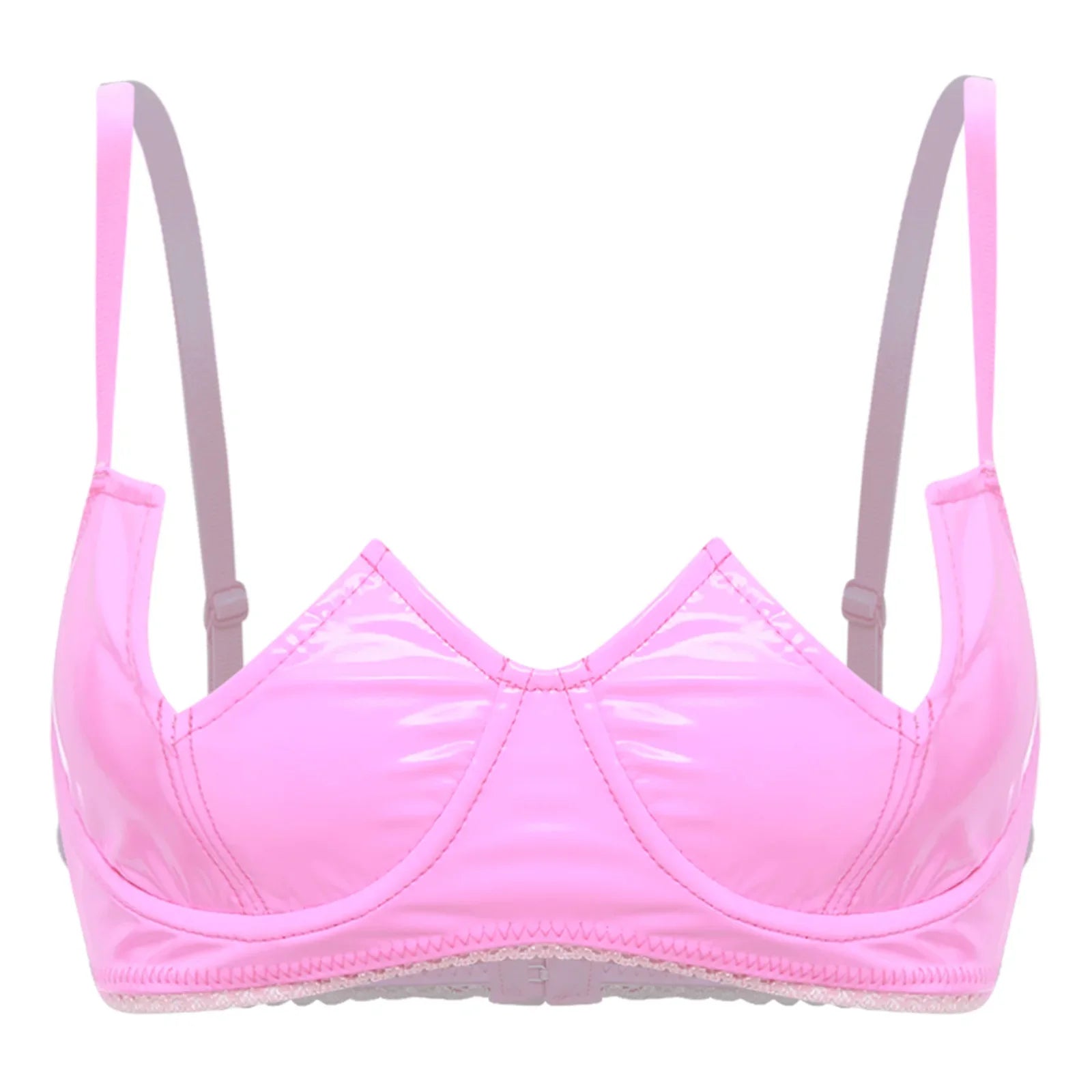 V-Notch Underwired Open Chest Bra Top