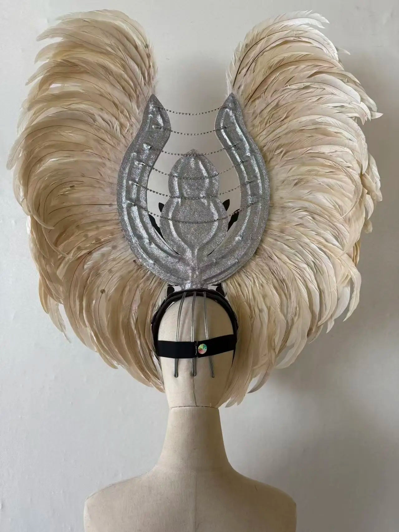 The Stardust Aurora Feather Headdress – Light Purple Cabaret & Carnival Crown