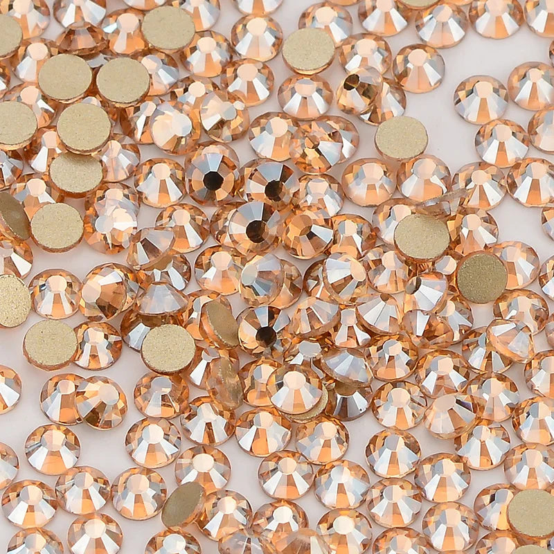 SS3-SS30 Yellow Series Hot-Fix Glass Flat Back Rhinestones