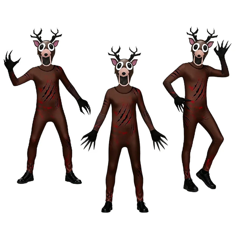 Kids Deer Owl Cosplay Costume Jumpsuit – Animal Outfit