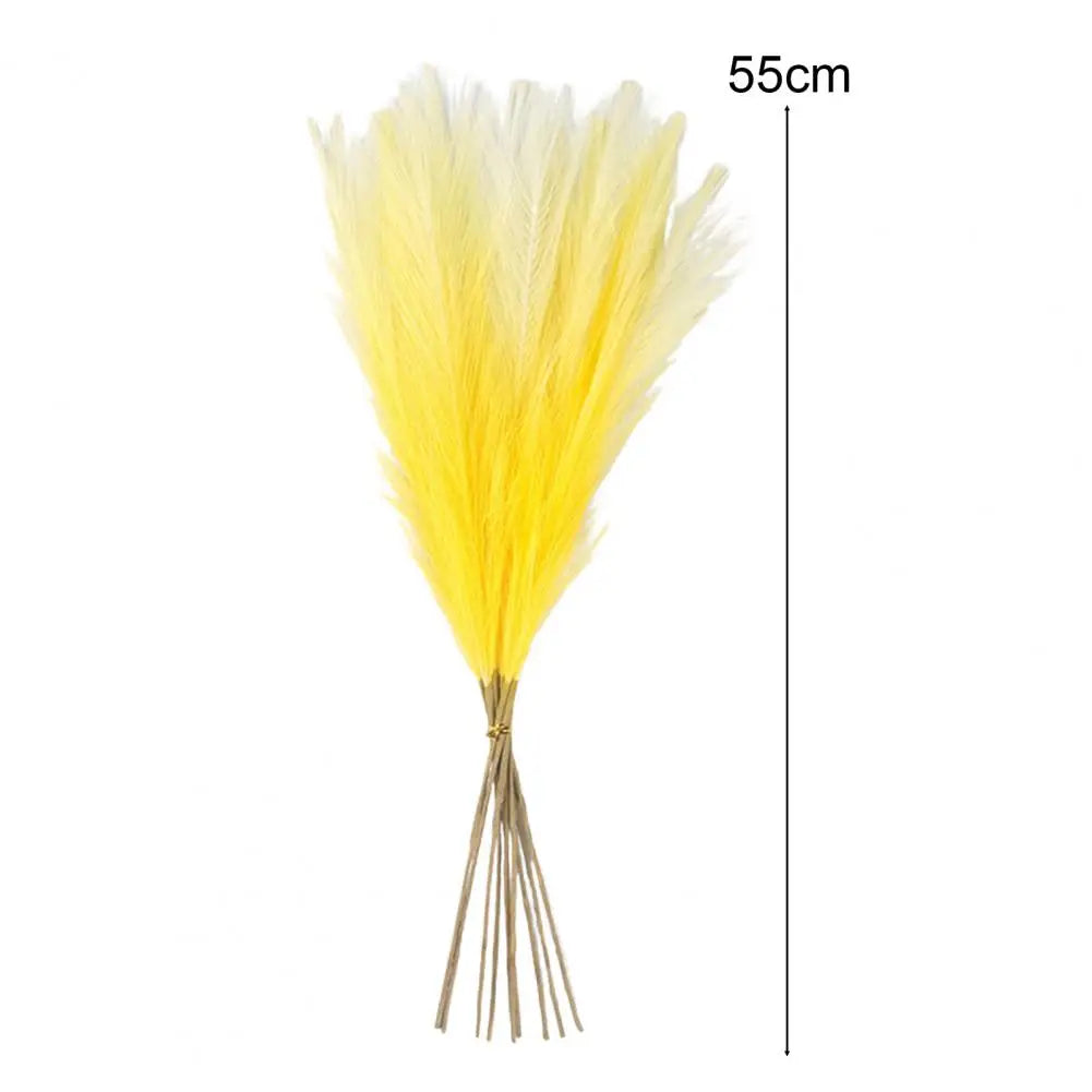 Deluxe Artificial Pampas Grass Fluffy Boho Floral Stem Set