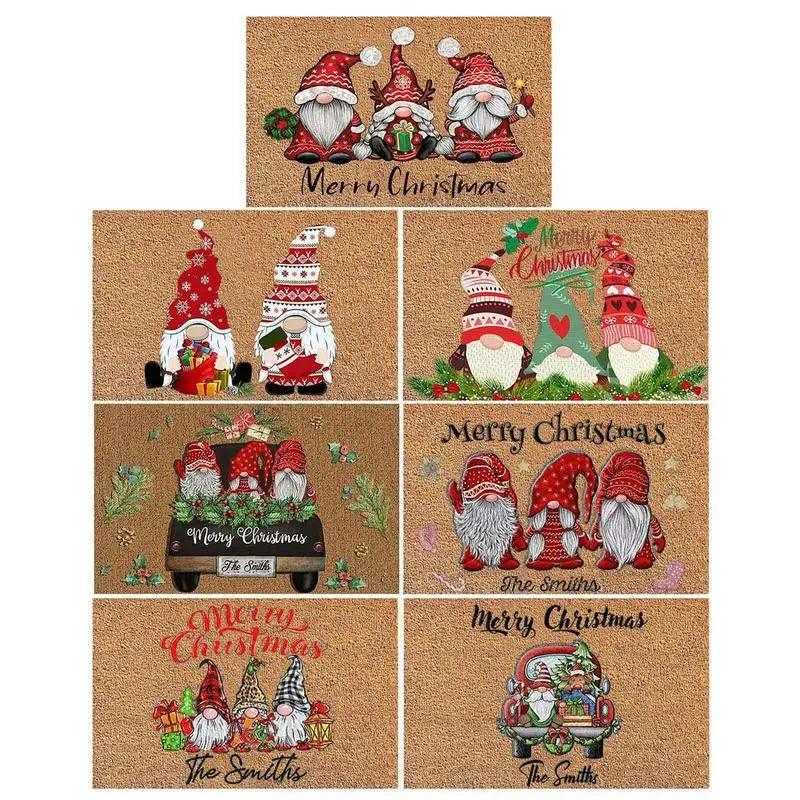 Christmas Gnome Non-Slip Doormat, 16 × 24 in