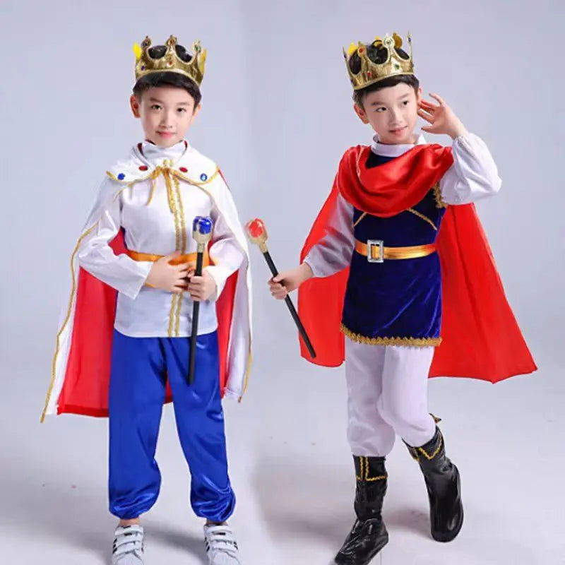 Boys King Carnival Costume 7 Piece – Royal Prince Outfit