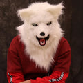 Movable Mouth Fox Mask Halloween Costume Cosplay Party Mouth Mover Wolf Masks Animal Panda Husky Orangutan Artificial Fur Mask