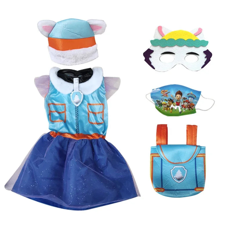 Kids Dog Patrol Cosplay Costume Set – Cartoon Uniform Outfit