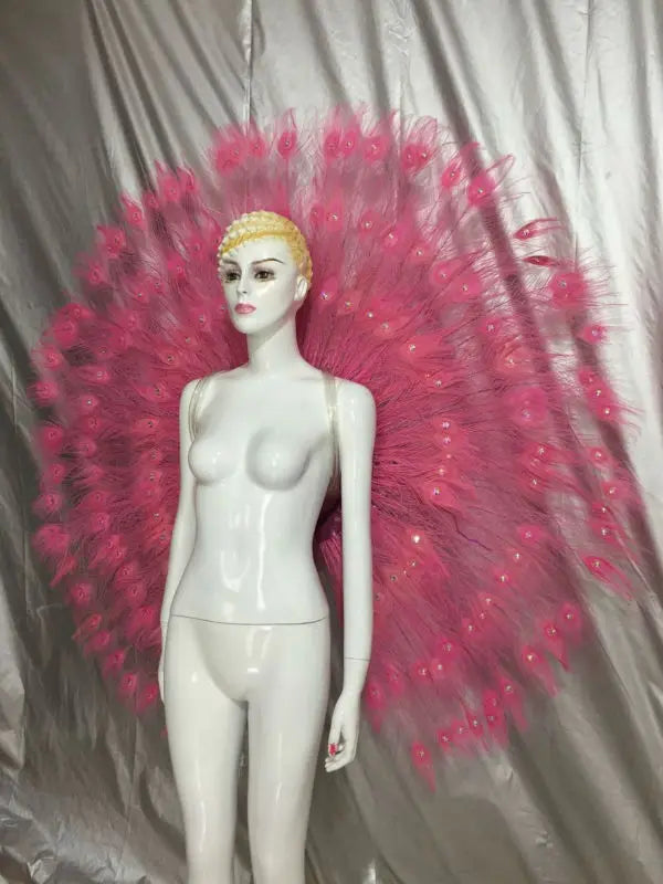 The Stardust Victoria Cabaret – Deluxe Angel Feather Wing & Headdress Stage Costume Set