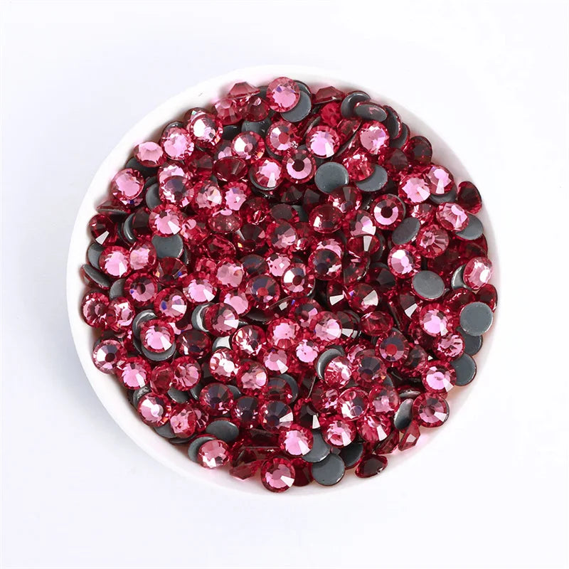 SS3-SS30 Red Series Non-Hotfix Glass Flat-Back  Rhinestones