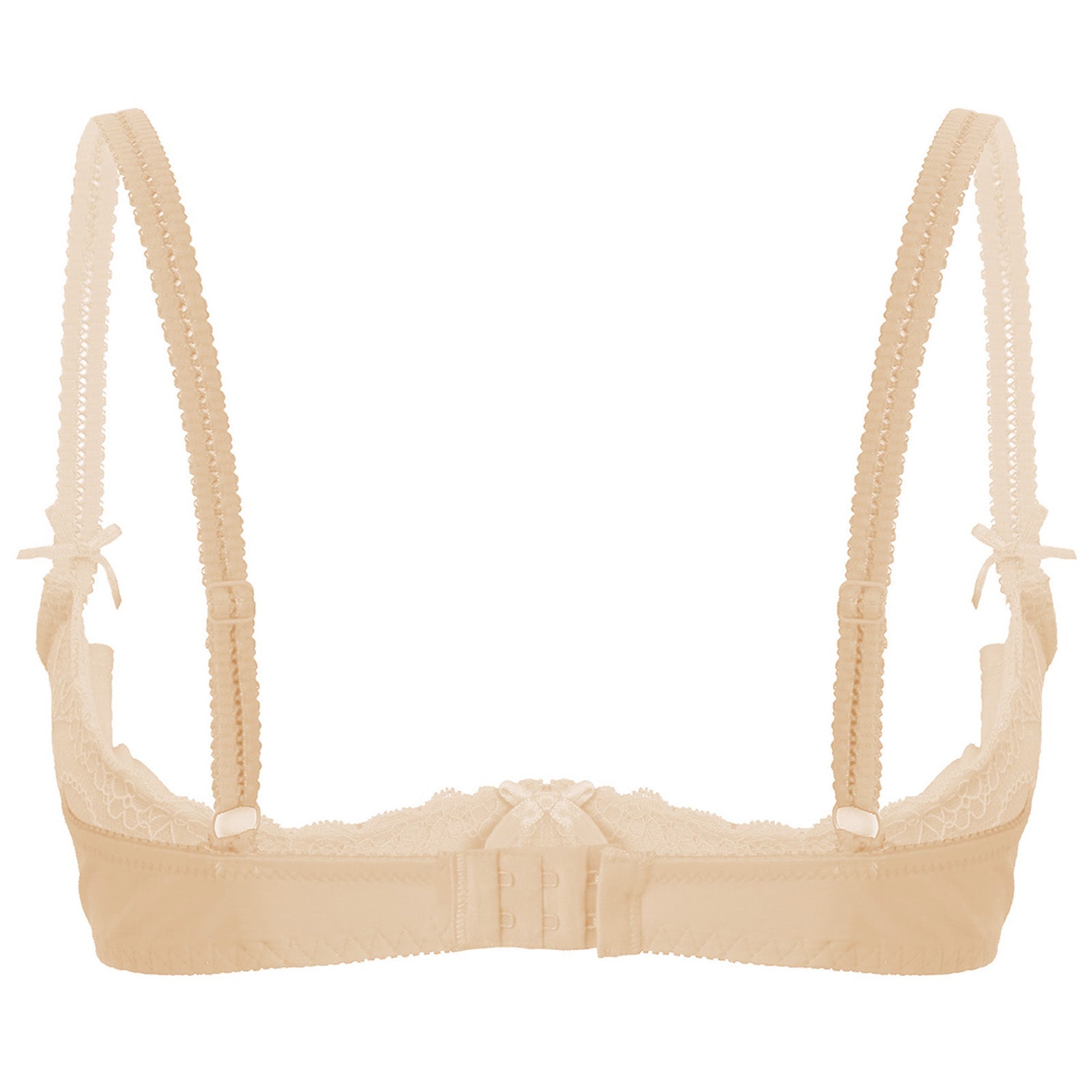 Lace Underwire Half-Cup Push-Up Bra
