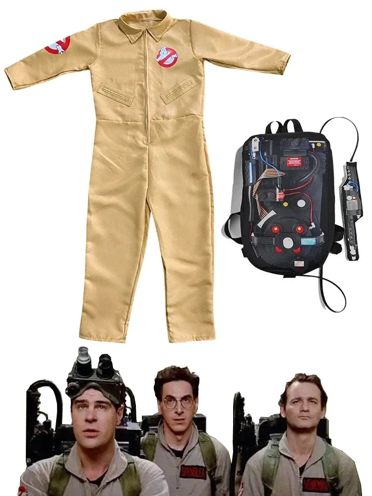 Ghostbusters Cosplay Costume with Proton Pack – Kids & Adult Outfit