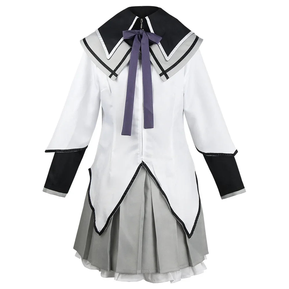 Akemi Homura Anime Cosplay Costume – Fighting Uniform Outfit
