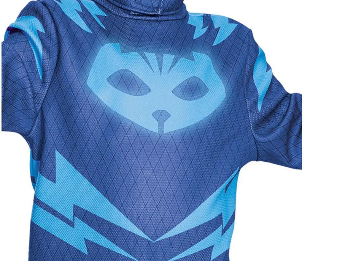 Kids Blue Anime Hero Costume – Pajama Suit with Mask