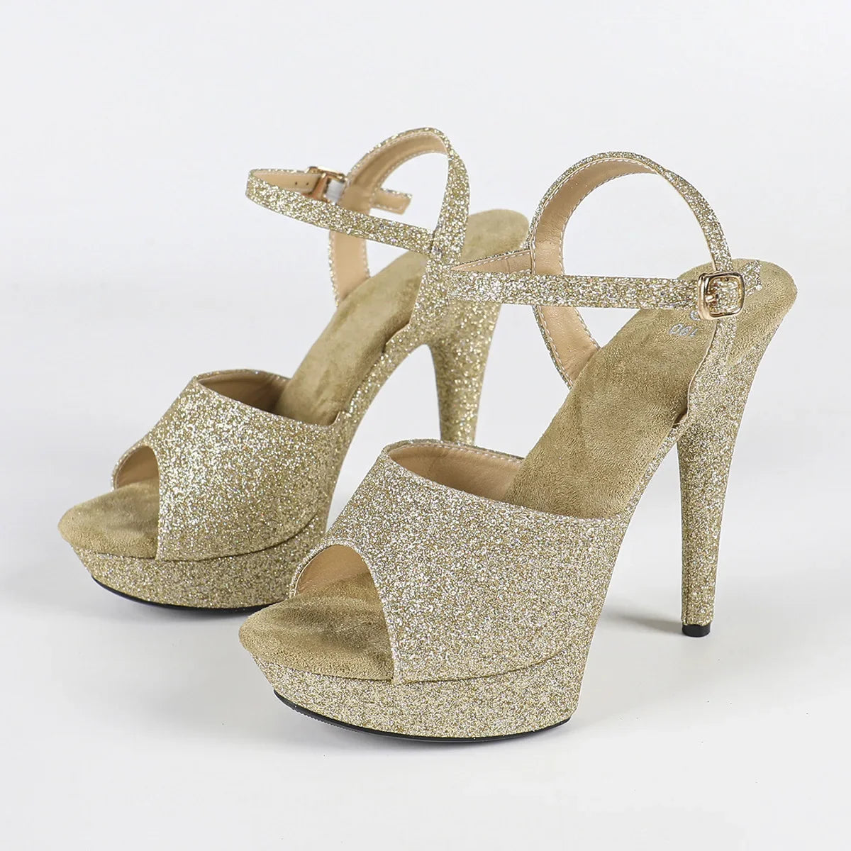 The Stardust Velvet Siren Stiletto – Luxury 13cm Platform Sandal