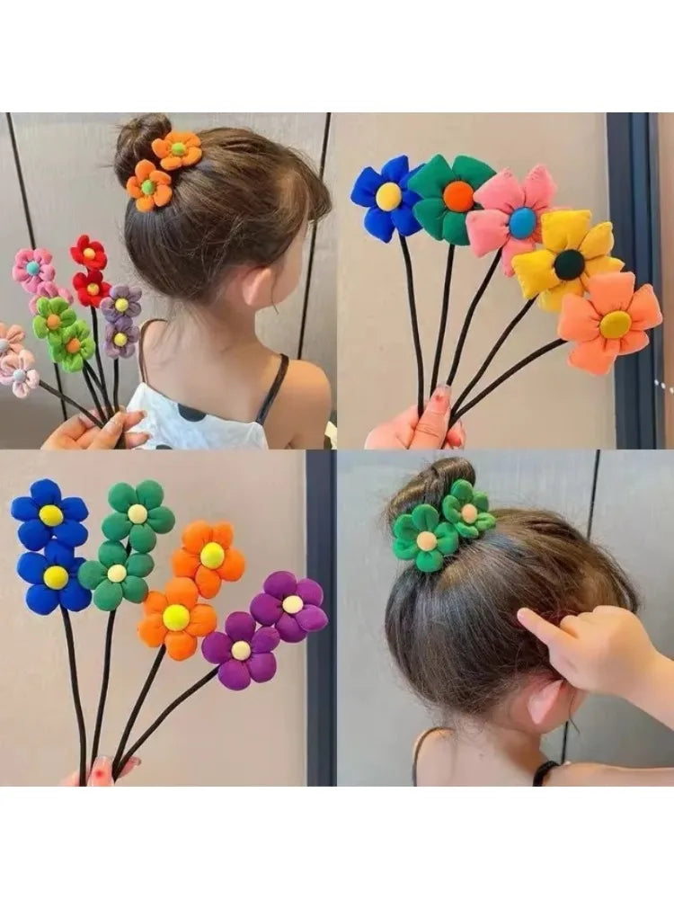 1PCS/SET Fashion Cute Flowers Hairband For Women Girls Hair Rope Hair Accessories