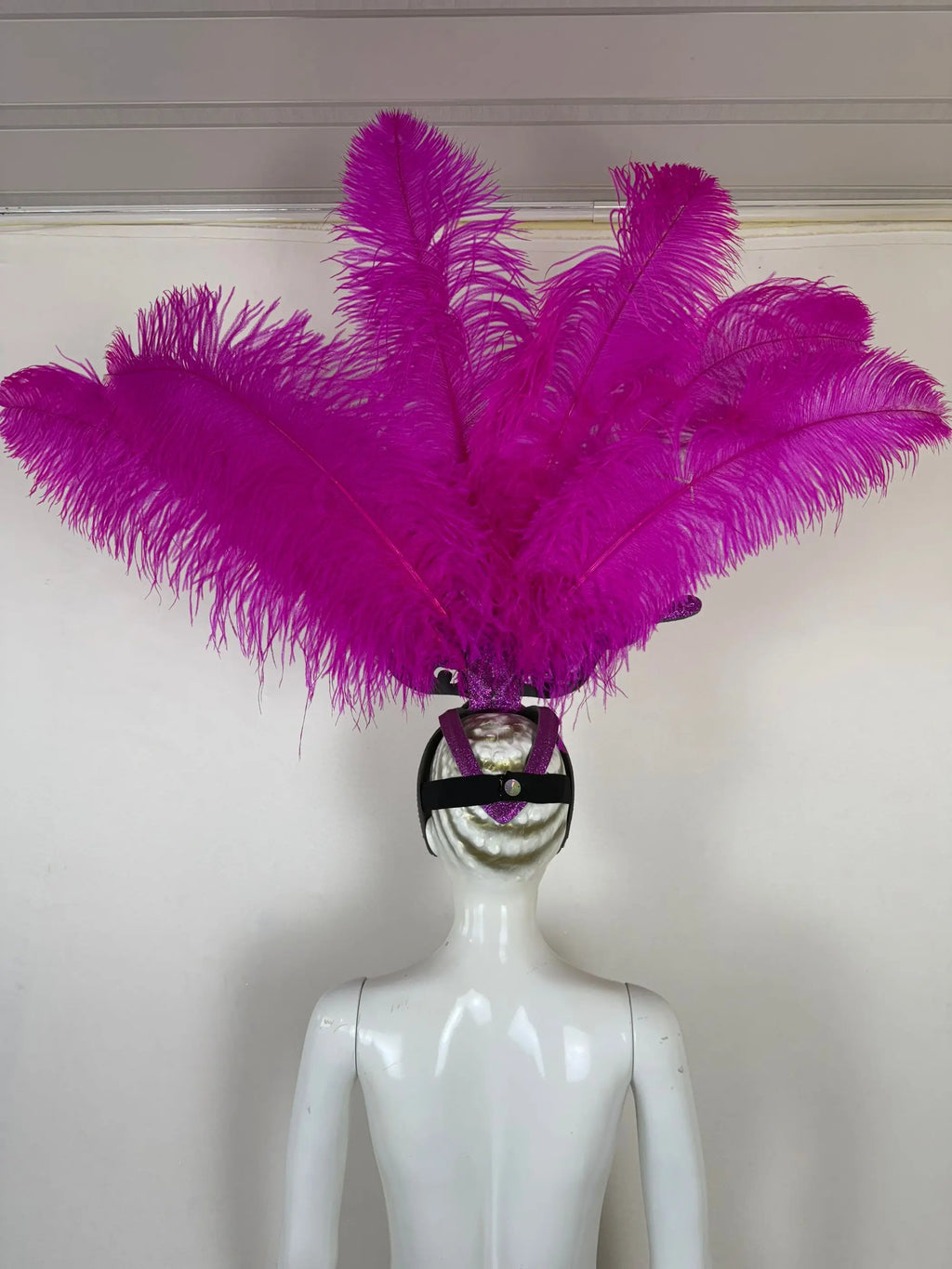 The Stardust Dionysia – Rose Red Feather Carnival & Masque Ball Headdress