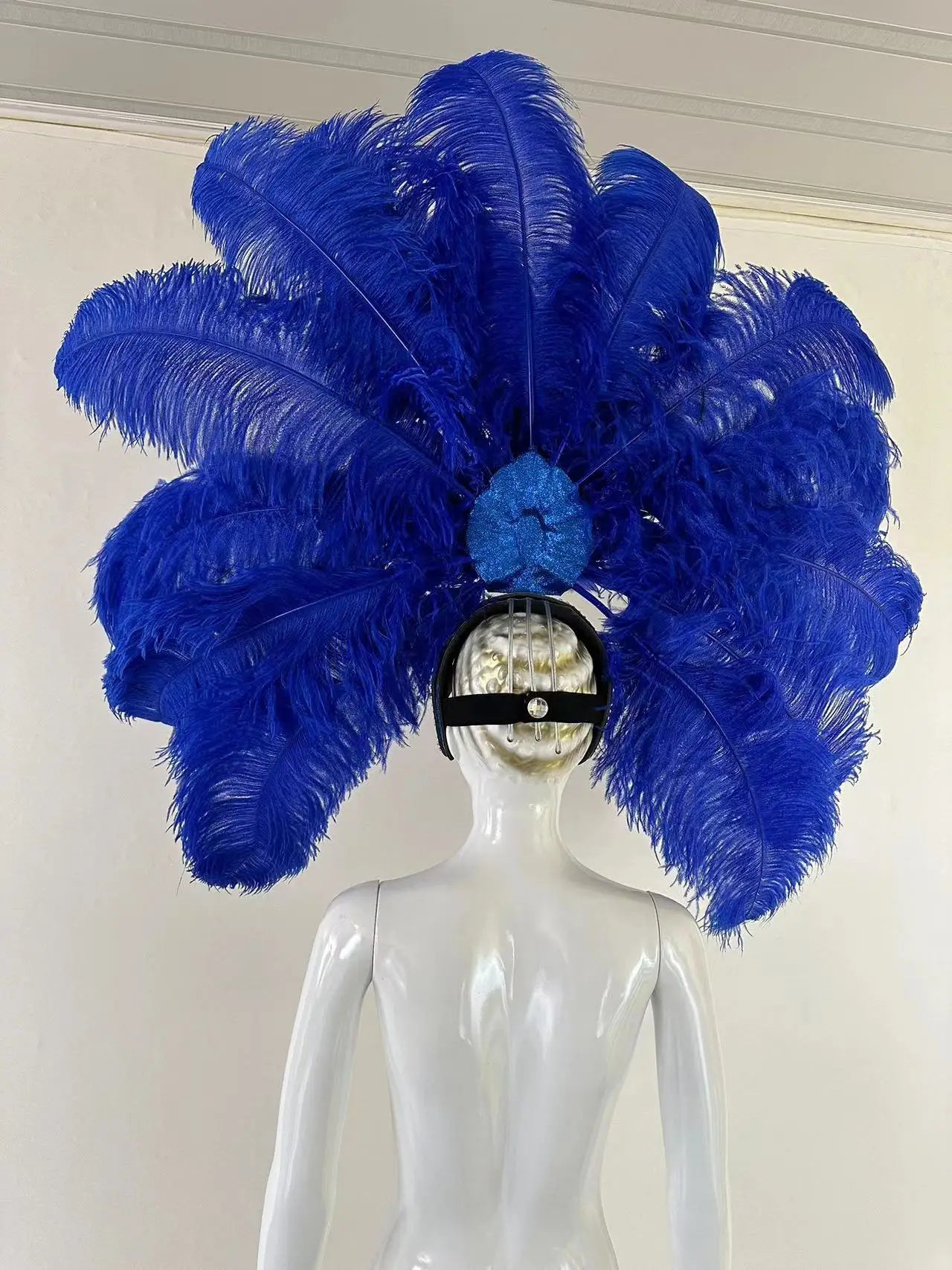 The Stardust Samba Enchantment – Exquisite Feathered Dance & Stage Headdress