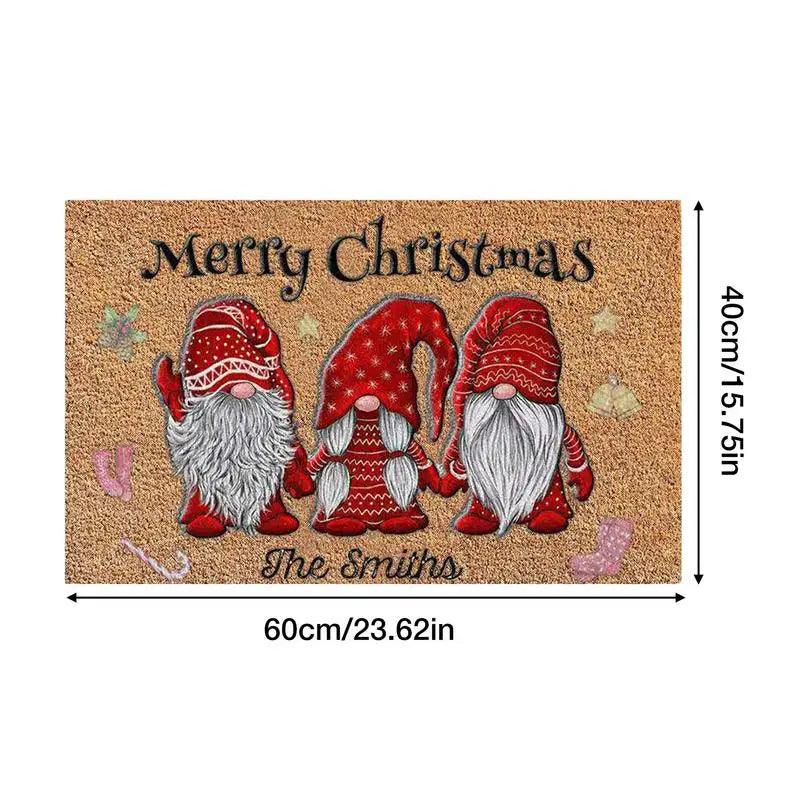 Christmas Gnome Non-Slip Doormat, 16 × 24 in