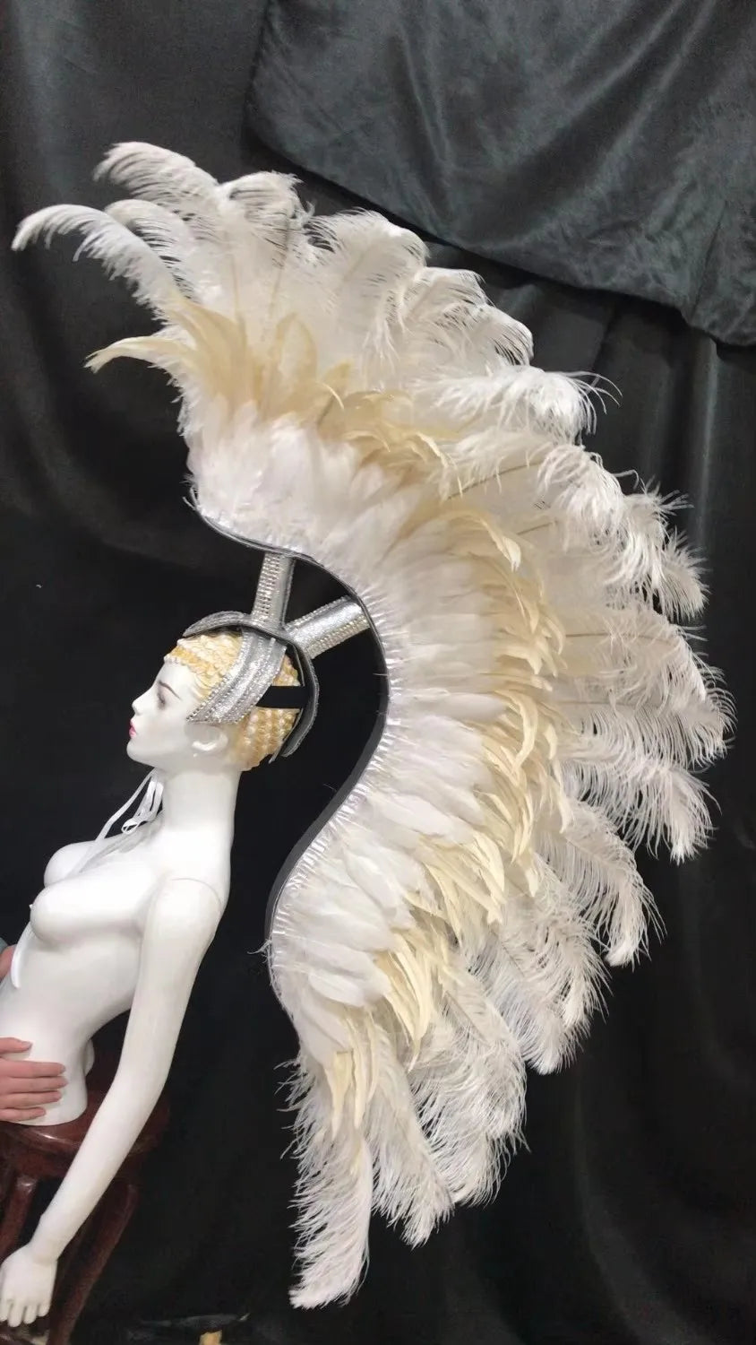 The Stardust Luminary – Premium Feathered Carnival & Samba Halo Headdress