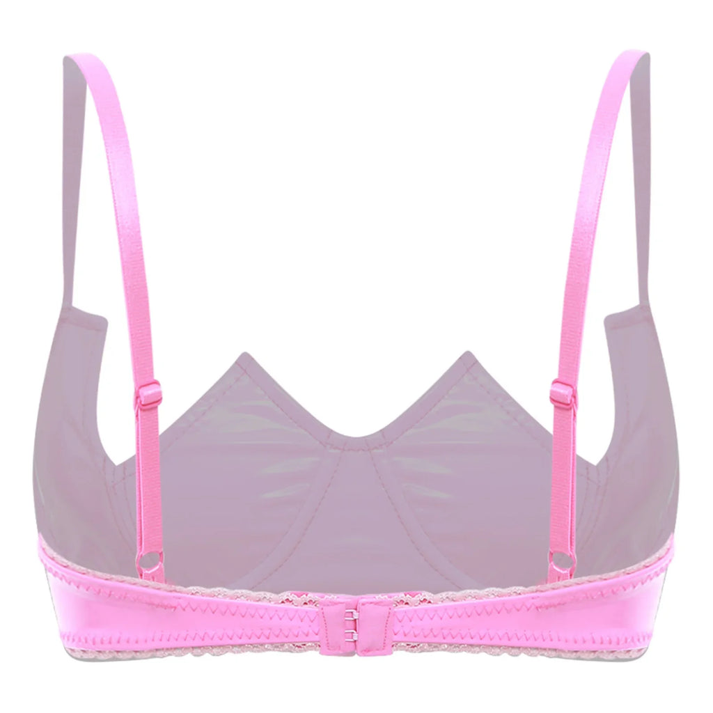 V-Notch Underwired Open Chest Bra Top