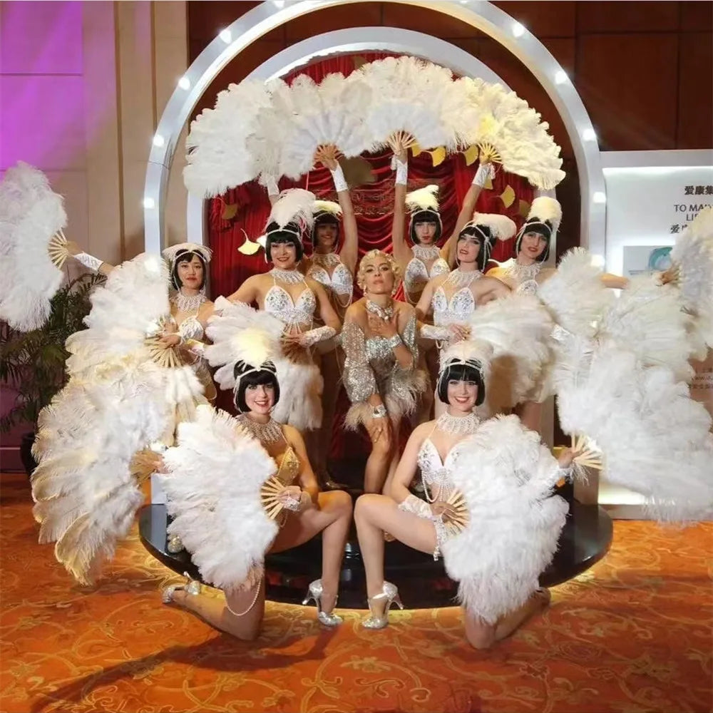90CM Ostrich Feather Fans
