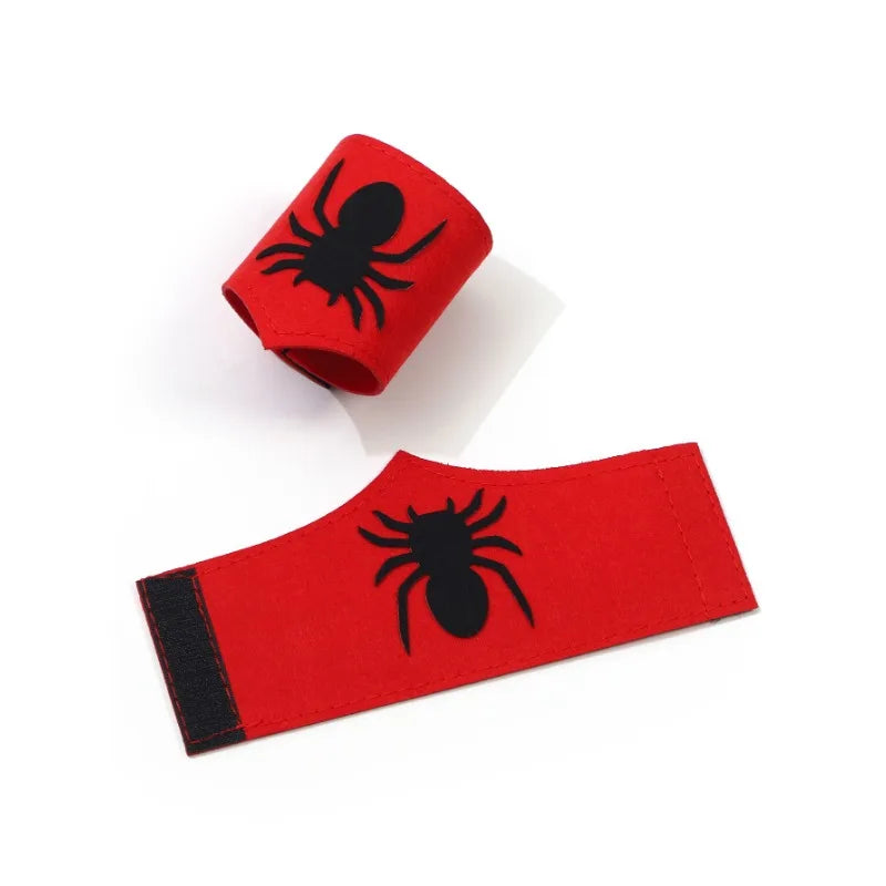Kids Spider Superhero Cape & Mask Costume Set