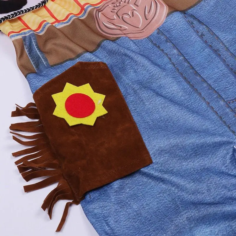 Kids Denim Anime Character Costume – Halloween Party Outfit