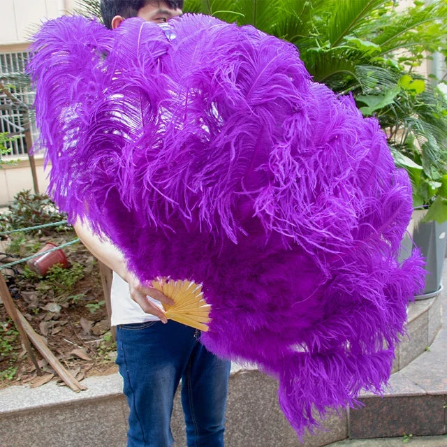 100CM Ostrich Feather Fans