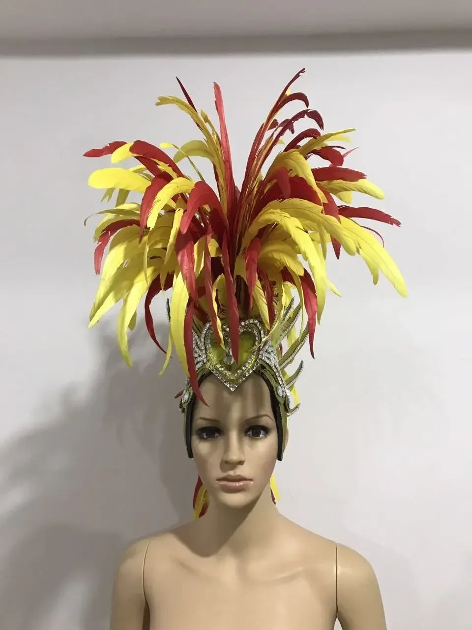 The Stardust Dynasty – Majestic Velvet & Feather Samba Masquerade Crown