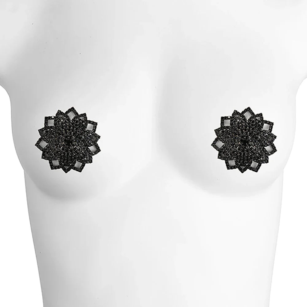 Sparkling Rhinestone Reusable Nipple Pasties Set