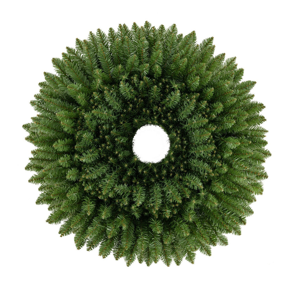 Artificial Christmas Wreaths Set of 6 with Full Branch Tips