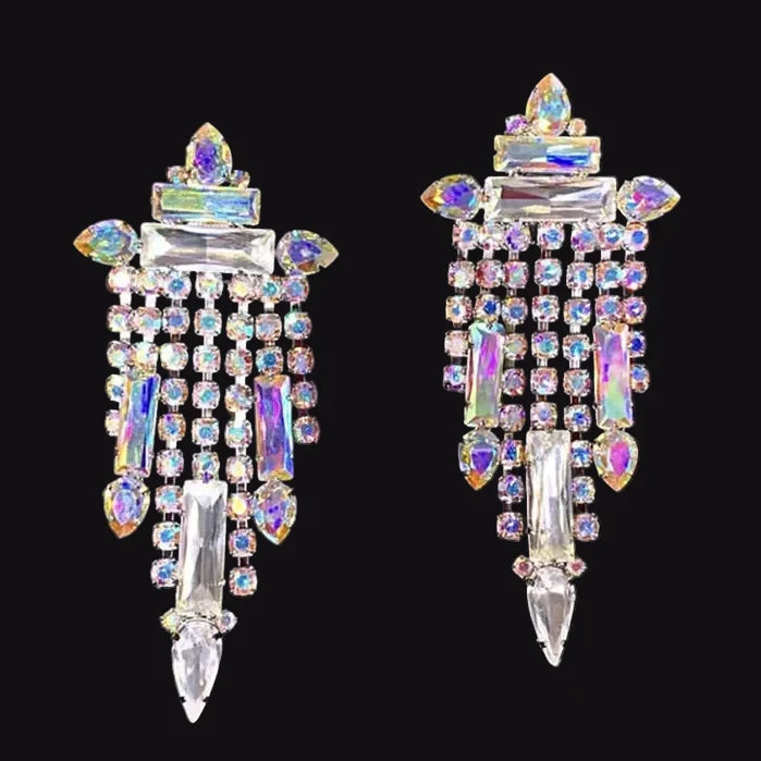 Rhinestone Necklace & Earring Set