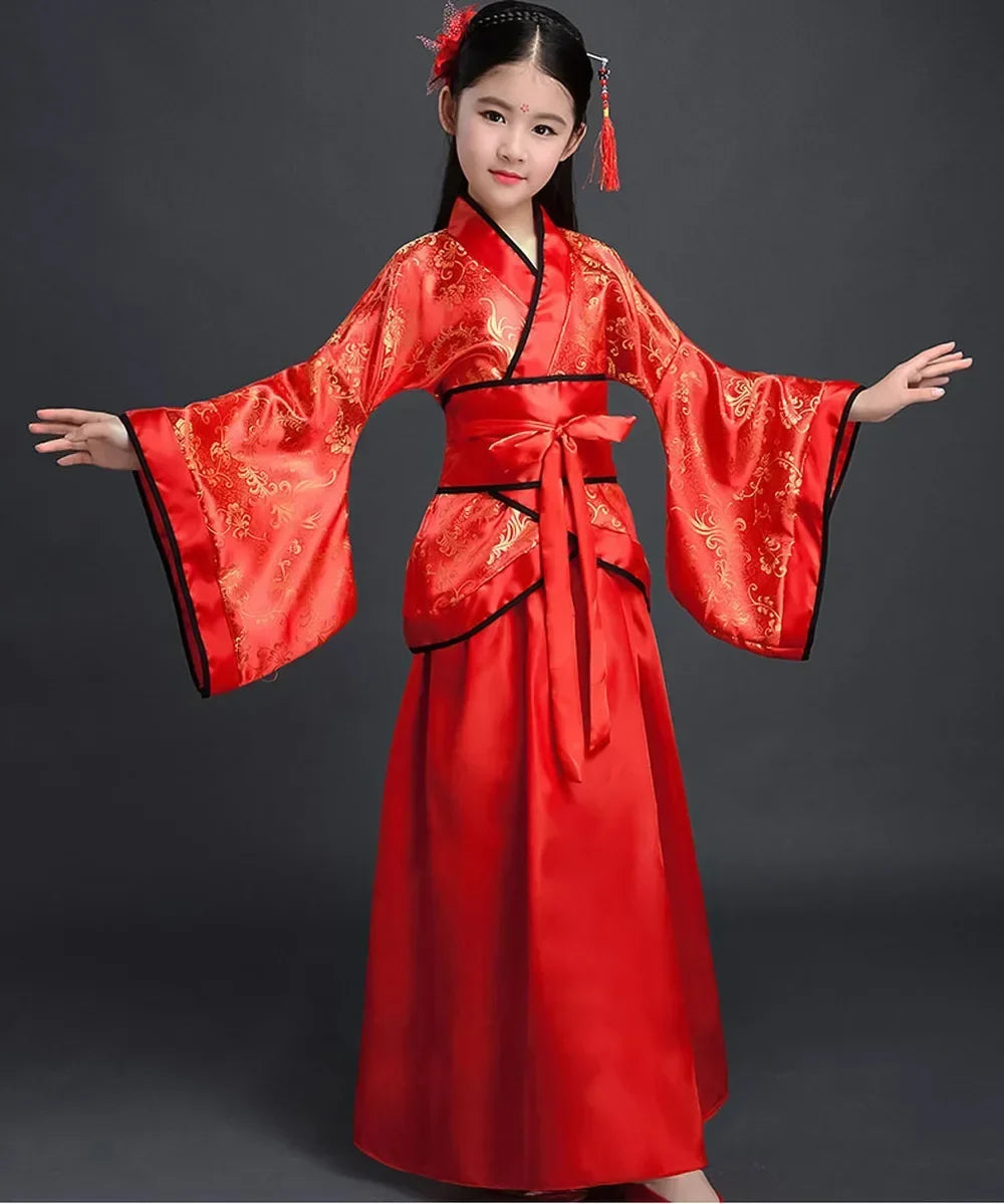 Girls Ancient Chinese Dress Kimono Yukata Costume for Girls