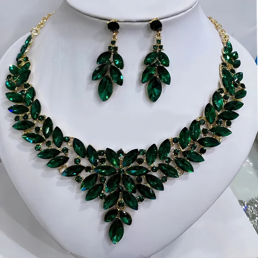 Statement Necklace Earrings Set