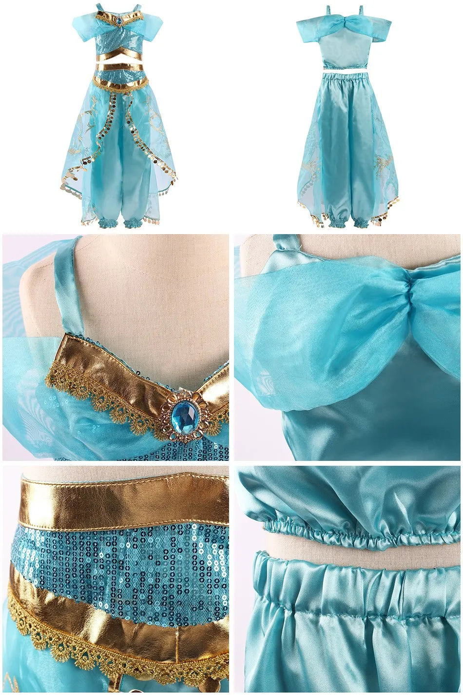 Kids Princess Costume Dress for Girls Cosplay Parties