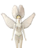 Multi-Color Feathered Wing and Headdress Performance Set
