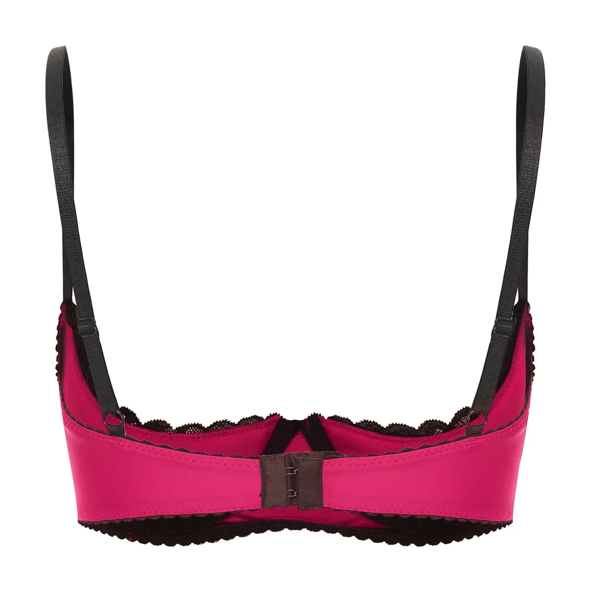 Lace Underwire Half-Cup Balconette Bra