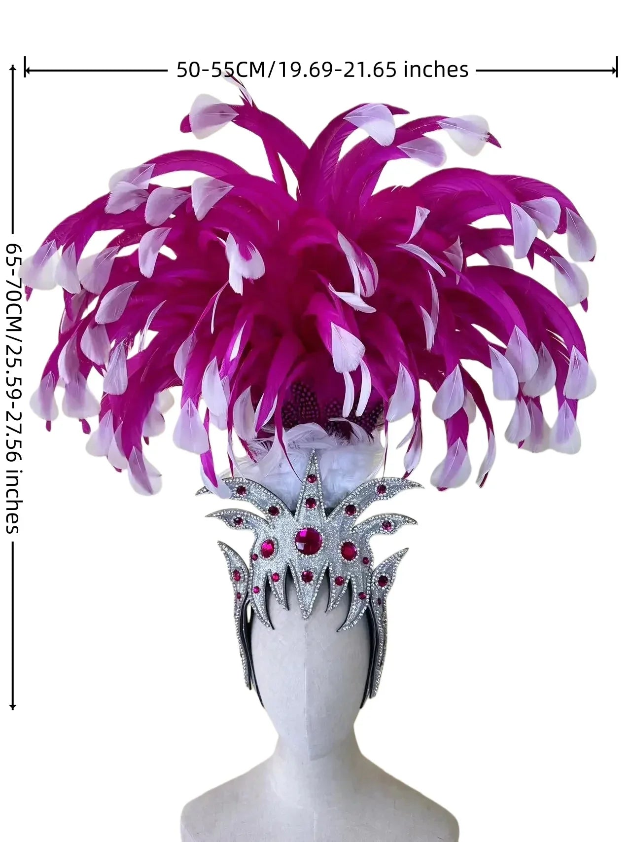 The Stardust Luminary Crown – Pink & Lavender Samba Carnival Headdress