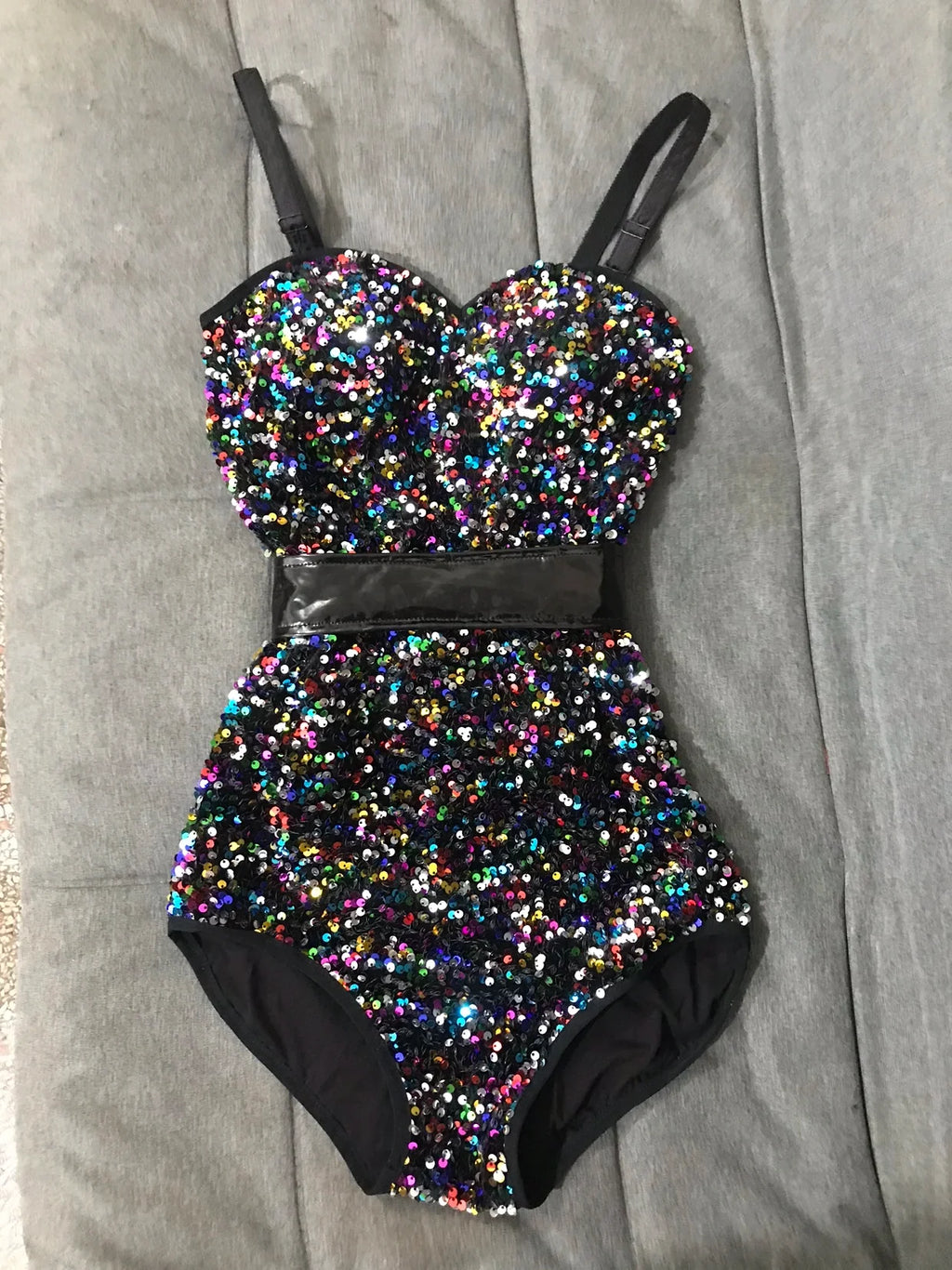 The Stardust Dynasty Sequin Bodysuit – Luxury Structured Stage Leotard
