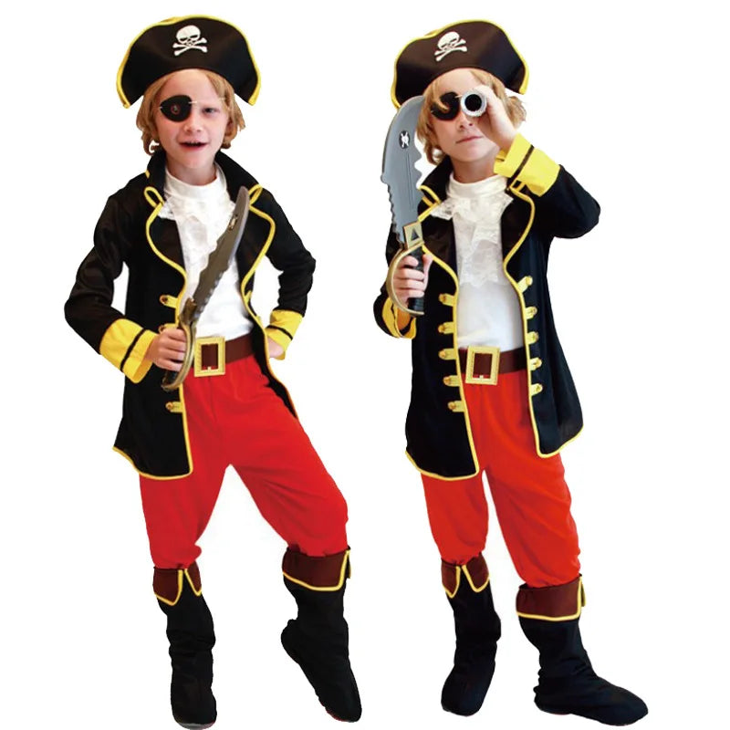 Kids Halloween Pirate Costume for Boys – Adventure Cosplay Outfit