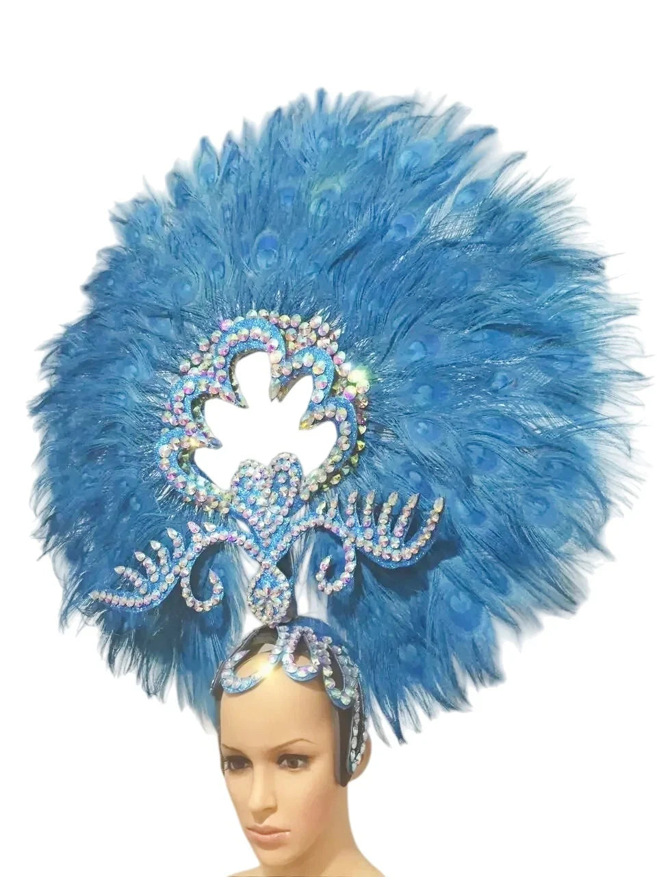 The Stardust Sovereign – Majestic Feathered Samba Carnival Headdress