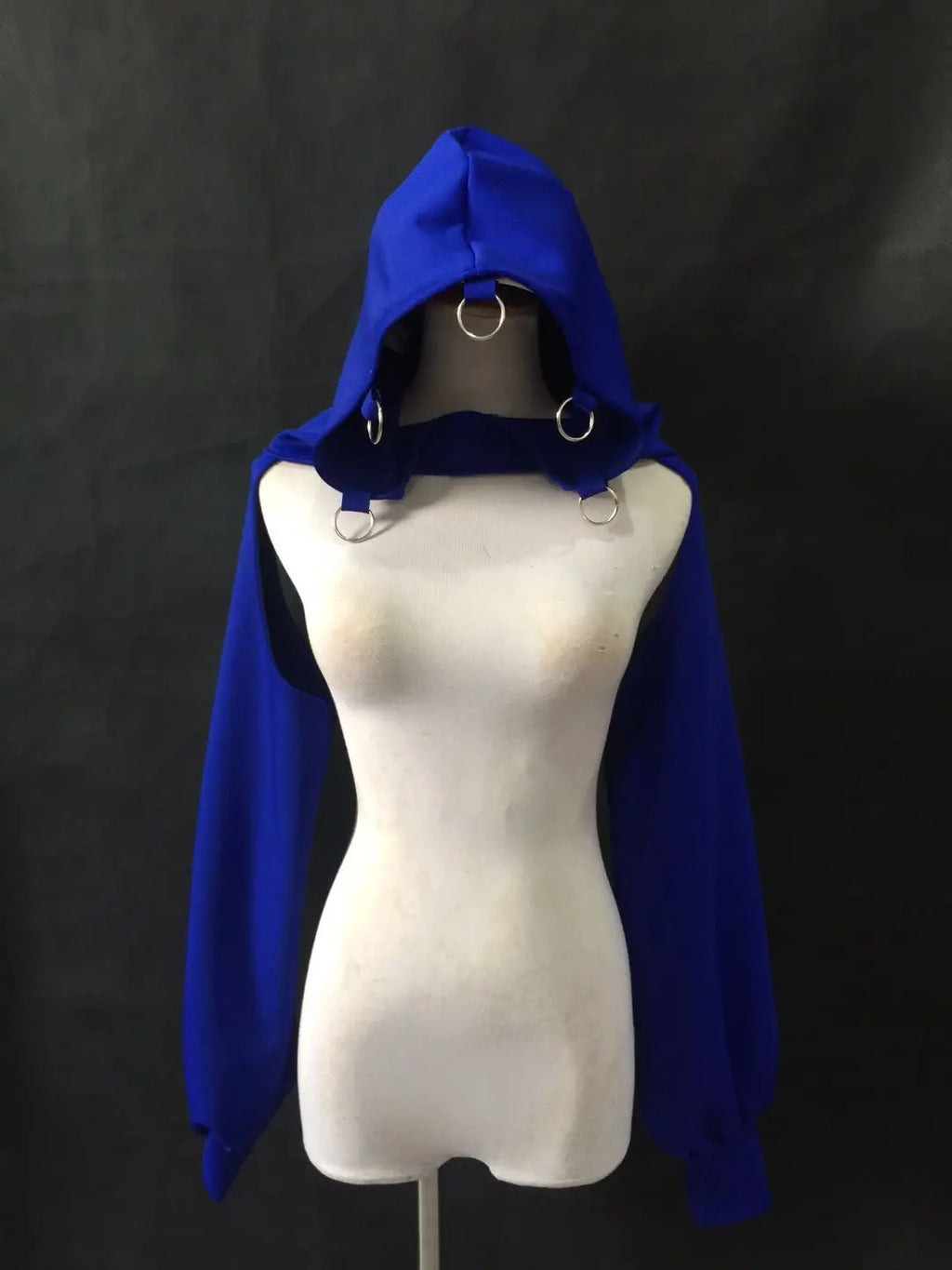 The Stardust Kinetic Cyber Hoodie – Cropped Gogo & Streetwear Dance Top