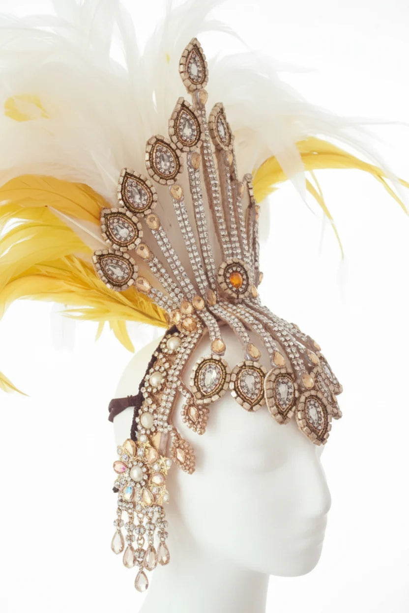 Rhinestone Showgirl Headpiece