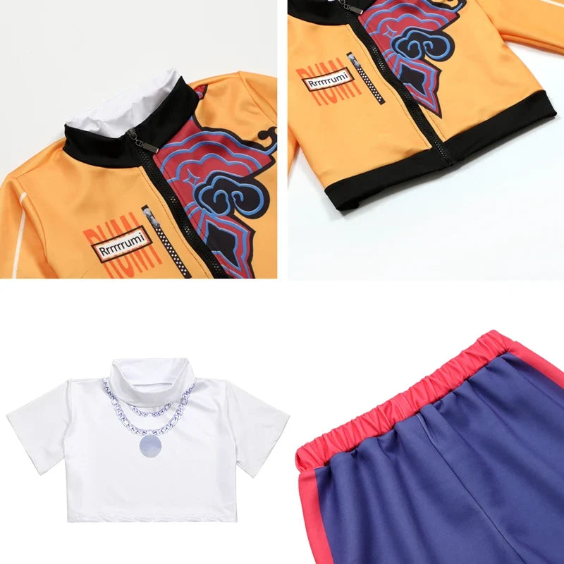 Rumi Girl Anime Cosplay Costume – Dance Performance Outfit