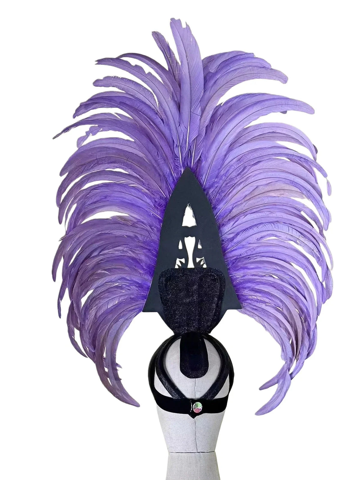 The Stardust Luminary Crown – Lavender & Multi-Tone Samba Carnival Headdress