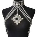 Glass Rhinestone Crystal Choker Body Jewelry