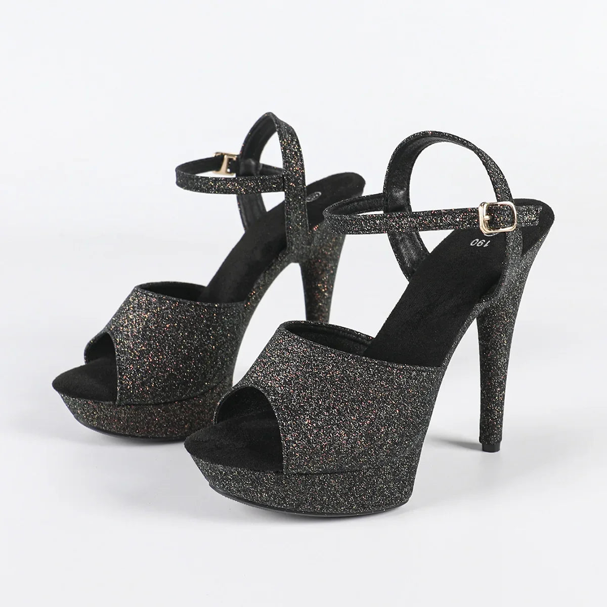 The Stardust Velvet Siren Stiletto – Luxury 13cm Platform Sandal