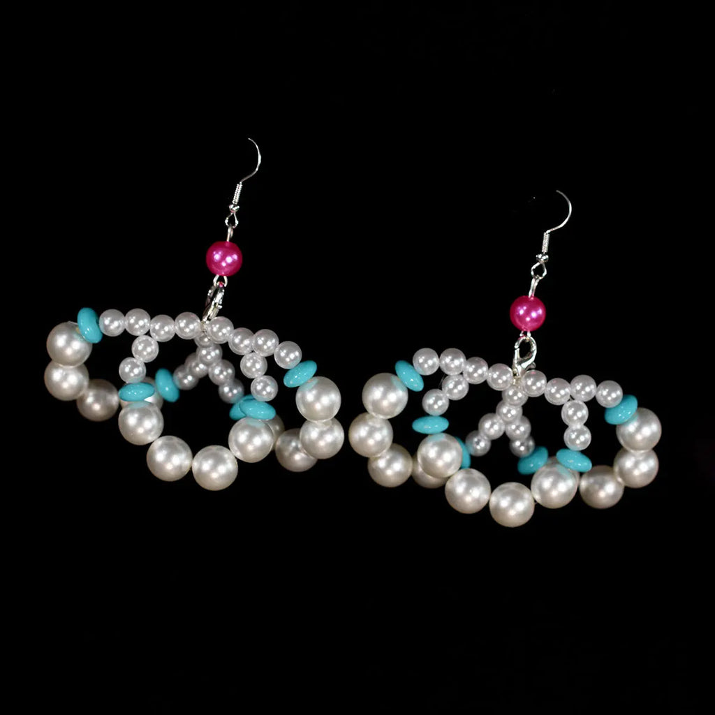 Dazzling Simulated Pearl String Bra Chain & Bikini Shawl Chest Jewelry