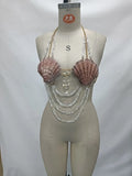 Dazzling Multilayer Pearl String Bra Chain & Body Jewelry